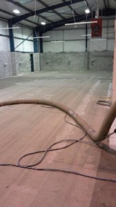 Floor preparation - vacuuming