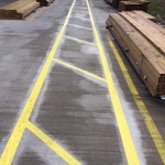 Line Marking Completed for Travis Perkins in Warrington