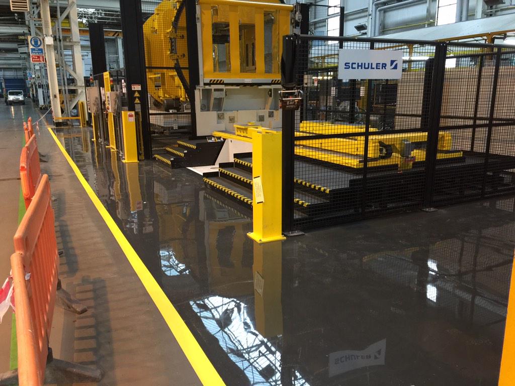Flowcoat LXP Resin Floor Coating System with Line Marking - Bund Lining