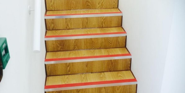 Wooden Flooring with contrasting Stair Nosings and Oak Trims